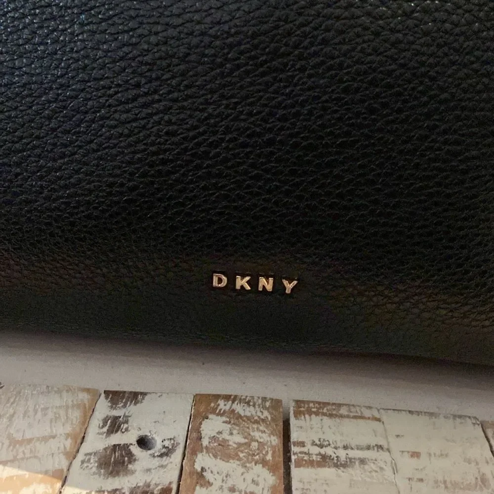 DKNY Black leather Hobo Marcy purse handbag